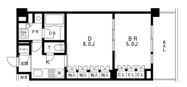 レジディア池袋の物件間取画像